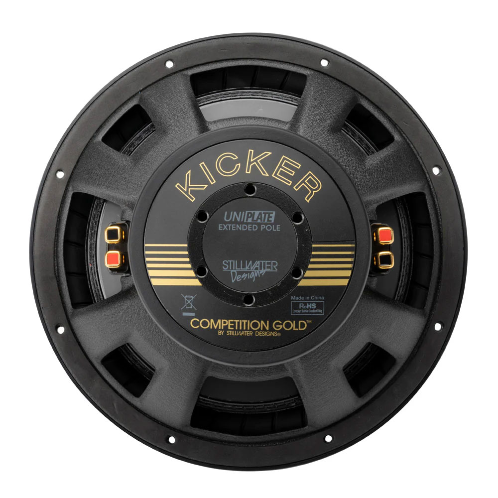 KA50GOLD124-3 Kicker KA50GOLD124 Comp Gold 12" Dual Voice Coil Subwoofer - 4 Ohm