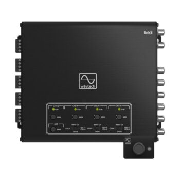 Wavtech LINK8 - 8 Channel Line Out Converter with AUX Input, Signal Summing & Remote