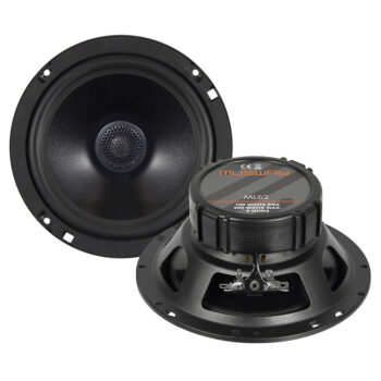 Musway ML62 6.5" (16.5cm) Kickbass Car Speaker 20mm Fabric Tweeter and Aluminum Membrane for Impressive Sound