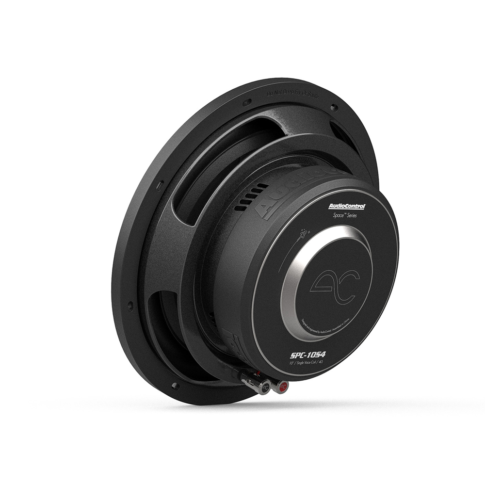 SPC-10S4-6 AudioControl SPC-10S4 - Space Series 10" Single 4 Ohm Shallow Subwoofer 400W RMS