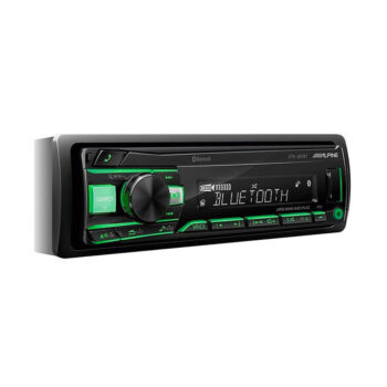 Alpine UTE-201BT - Mechless, Bluetooth, MP3, FLAC, RDS Tuner, USB, AUX iPod/iPhone Single Din Car Stereo