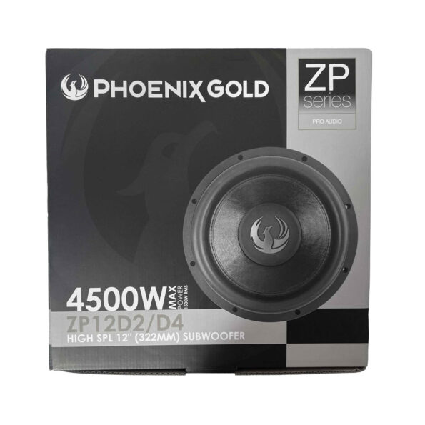 Phoenix Gold ZP12D2 - 12 Inch Dual 2ohm Street Bass subwoofer 3" VC 1500 watts RMS