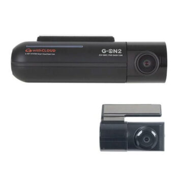 GNET G-ON2 2 Channel HDR QHD Dash Cam with 1080p Rear Camera 64GB SD Card