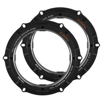 Musway MSR-VO1 - 16.5cm Aluminium Front Door Speaker Adapter Rings For Audi