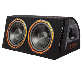 Edge EDB12TA-E0 Twin 12 Inch 1800W Active Enclosure Car Subwoofer
