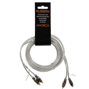 Musway MW3RCA 3 Meter RCA Stereo Patch Cord Full Copper