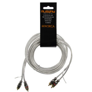 Musway MW5RCA 5 Meter RCA Stereo Patch Cord Full Copper