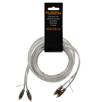 Musway MW5RCA 5 Meter RCA Stereo Patch Cord Full Copper