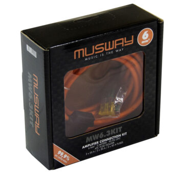 Musway MW6.3KIT 6 MM2 Amplifier Connection Kit Full Copper 3 Meters