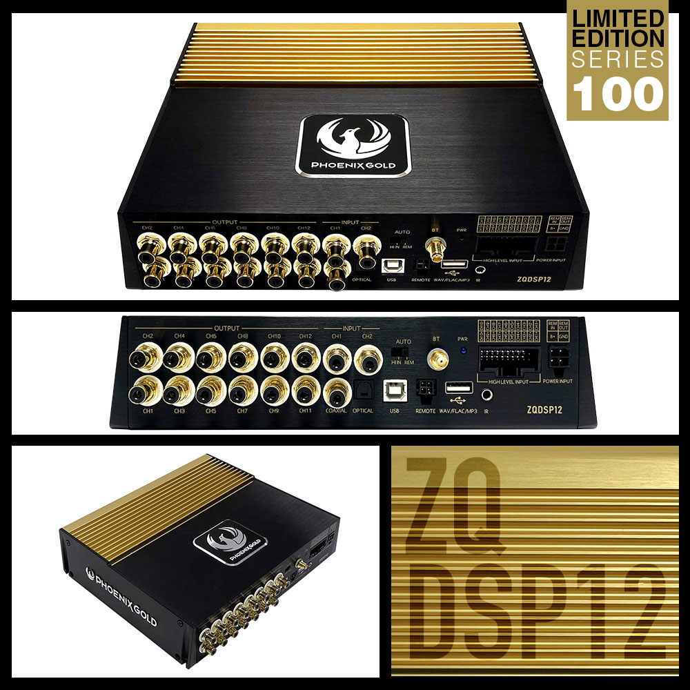 ZQDSP12-11 Phoenix Gold ZQDSP12 ZQ Series 12-Channel High End Digital Signal Processor Amplifier