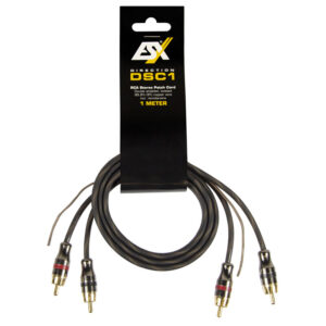 ESX DSC1 RCA Patch Lead 1 Meter (Black)
