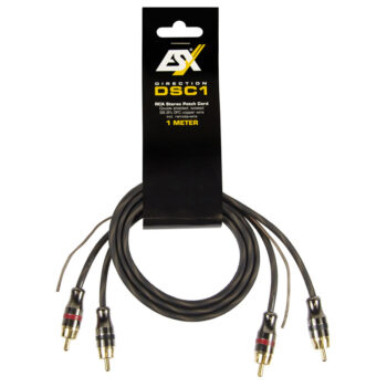 ESX DSC1 RCA Patch Lead 1 Meter (Black)