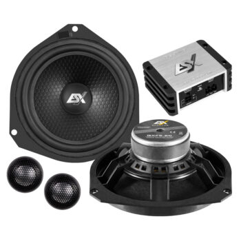 ESX QXFA6.2C 6" 2-Way Component Speaker With 2-Channel Nano Amplifier